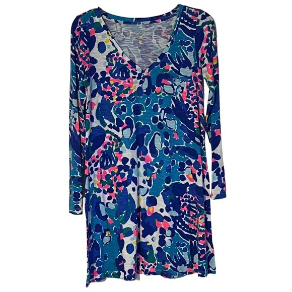 Lilly Pulitzer Paradis Dress Multi Hit the Spot Women's Size Extra Small Excelle - Picture 2 of 6